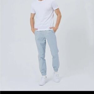 EUBI Flex All Day Jogger 30 inch Bondi Blue Stretch Mens Pant Sz M NEW